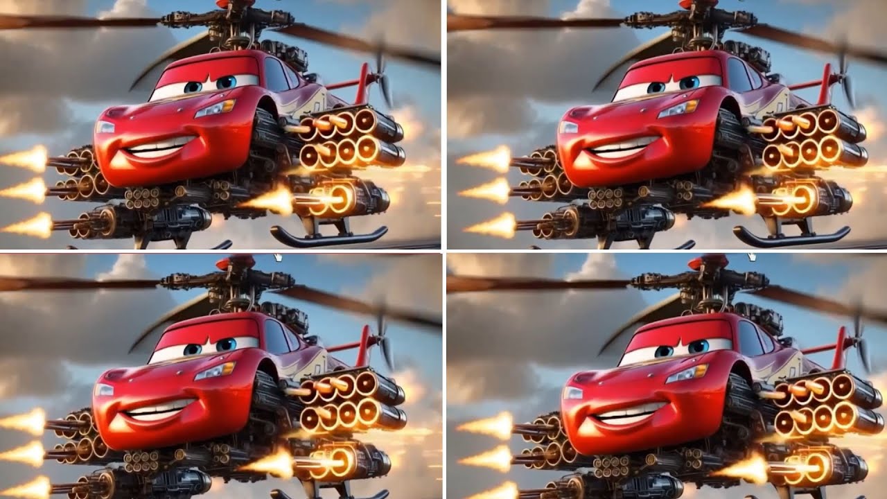 McQueen Turns Into a WAR HELICOPTER 🚁🔥 | Tiles Hop Battle