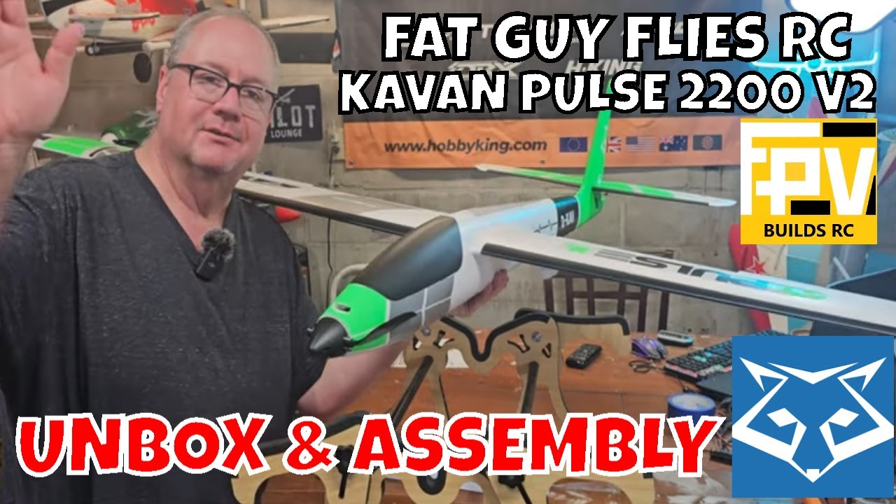 KAVAN PULSE 2200 V2 UNBOX & ASSEMBLY by FGFRC #aviation #rcairplane