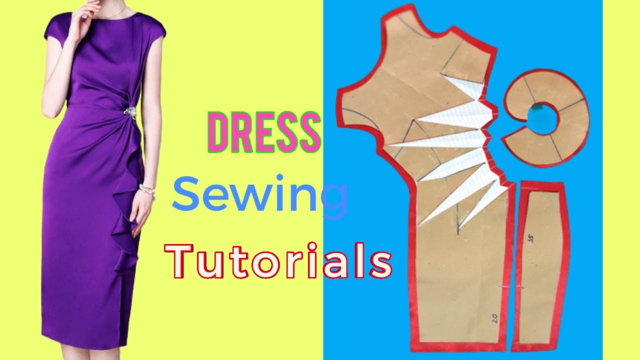 166 - WOW TUYỆT ĐẸP | Hướng dẫn cắt may Đầm dự tiệc theo phương pháp đóng mở ly | Dress sewing |