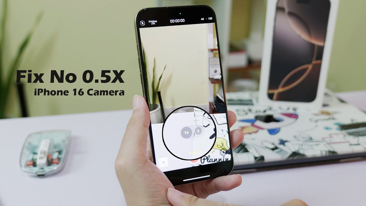 Исправлена ​​ошибка отсутствия параметра 0,5x в режиме видеосъемки камеры iPhone 16 и 16 Pro Max.