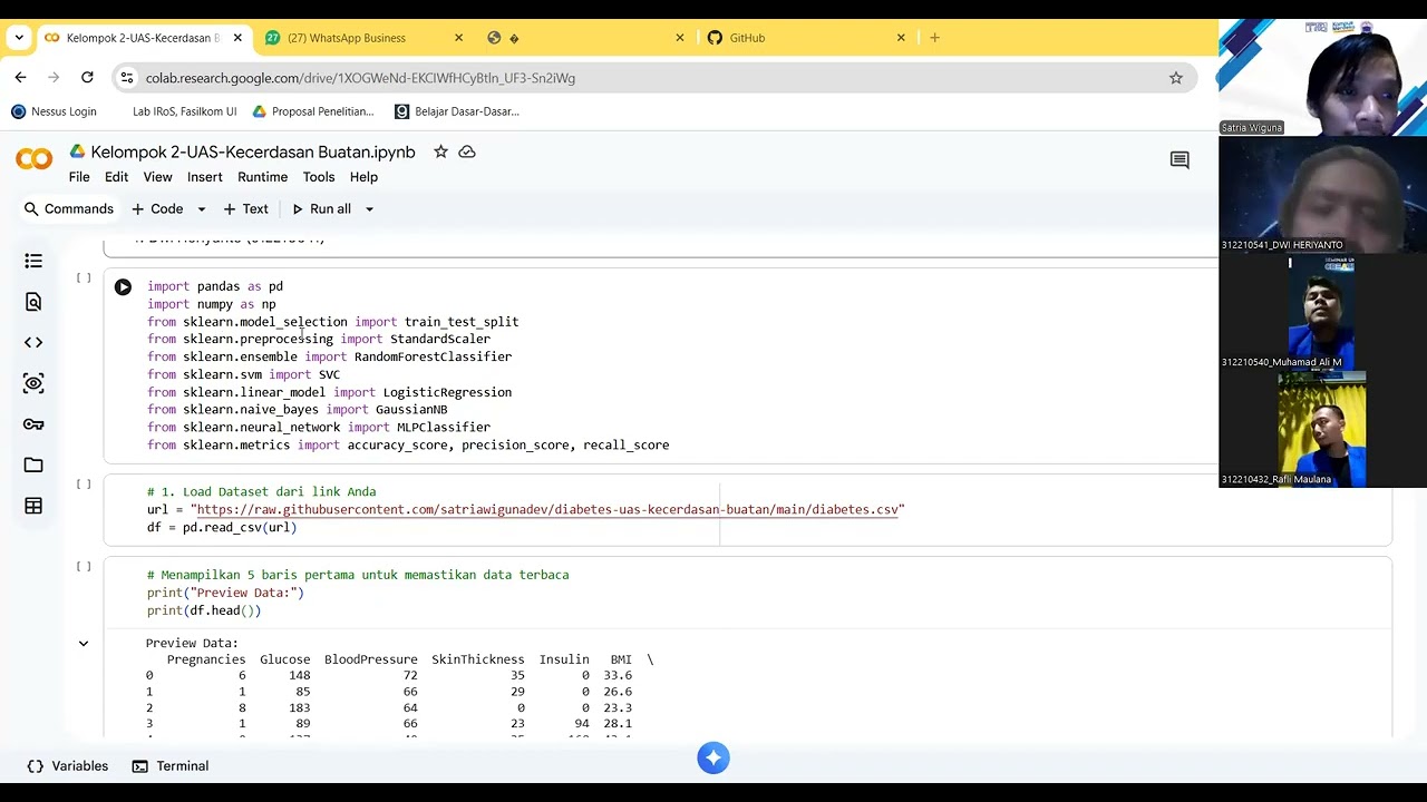 Re-testing algoritma supervised learning prediksi Diabetes Mellitus Gestasional (GDM) pada ibu hamil