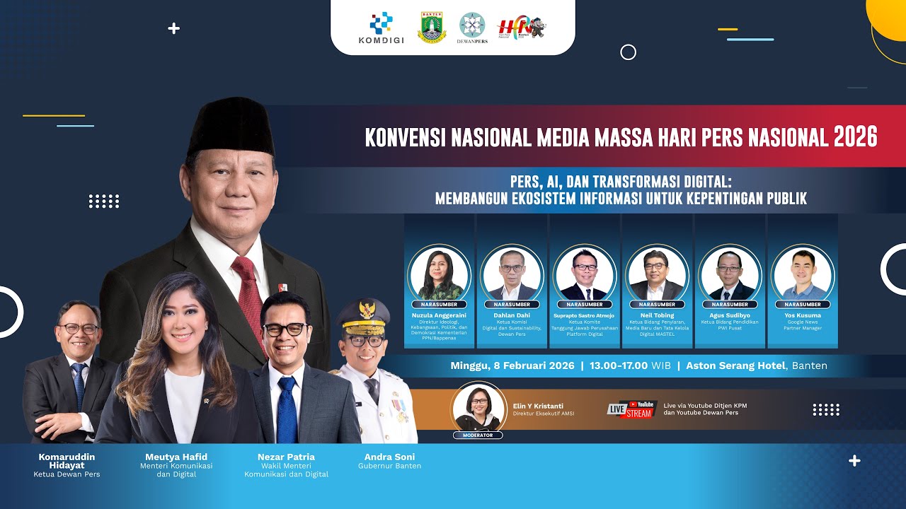 Konvensi Nasional Media Massa Hari Pers Nasional 2026
