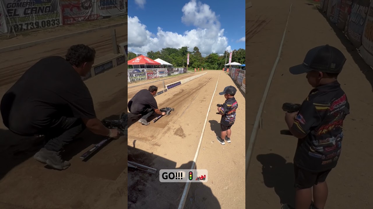 First time 4 years old driving NITRO RC.   