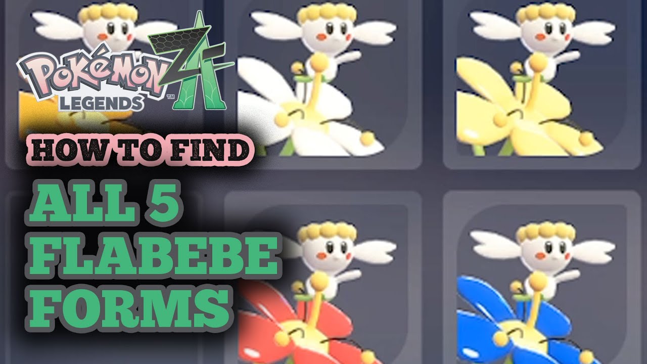 All 5 Flabebe Form Locations in Pokemon Legends Z-A - The Many Flowers of Flabebe Quest