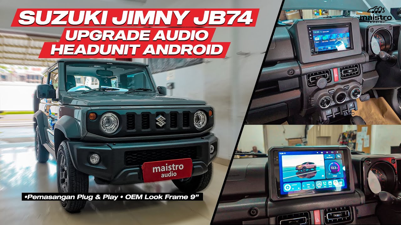 SUZUKI JIMNY JB74 UPGRADE AUDIO HEADUNIT ANDROID
