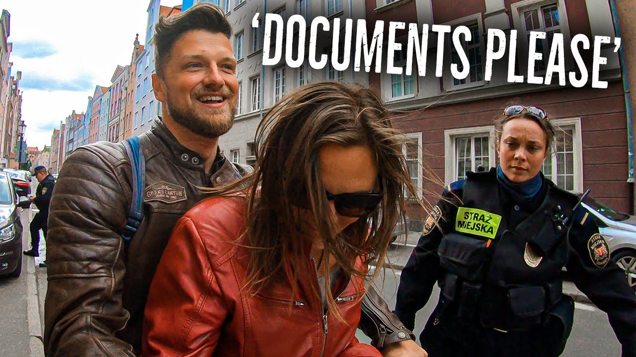 Getting Fined Riding Two Wheels in Gdansk Poland.. (Straż Miejska Welcome)