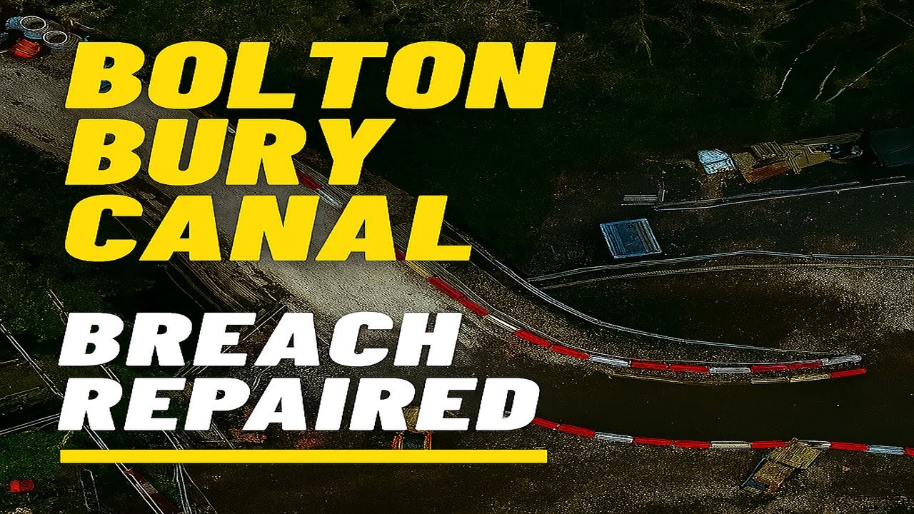 🚨 MAJOR CANAL UPDATE – Bolton Bury Canal Repaired – Full Aerial Path Revealed🚨