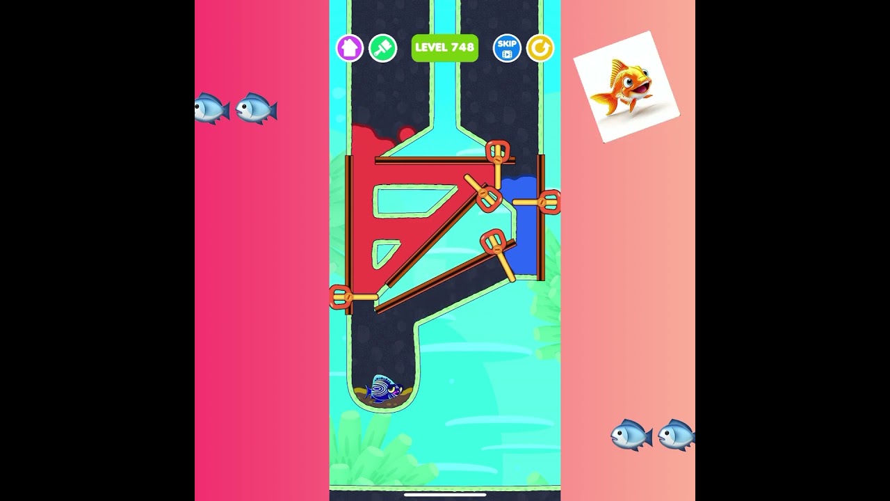 save the fish / pull the pin max level mobile game  pull the pin android #gamerfleet