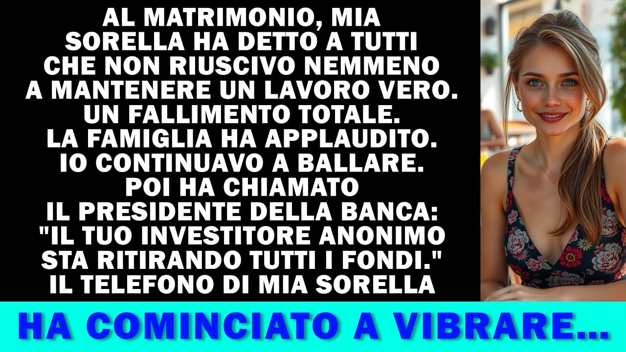 Al matrimonio, mia sorella ha riso del mio lavoro — poi ha chiamato l’investitore…
