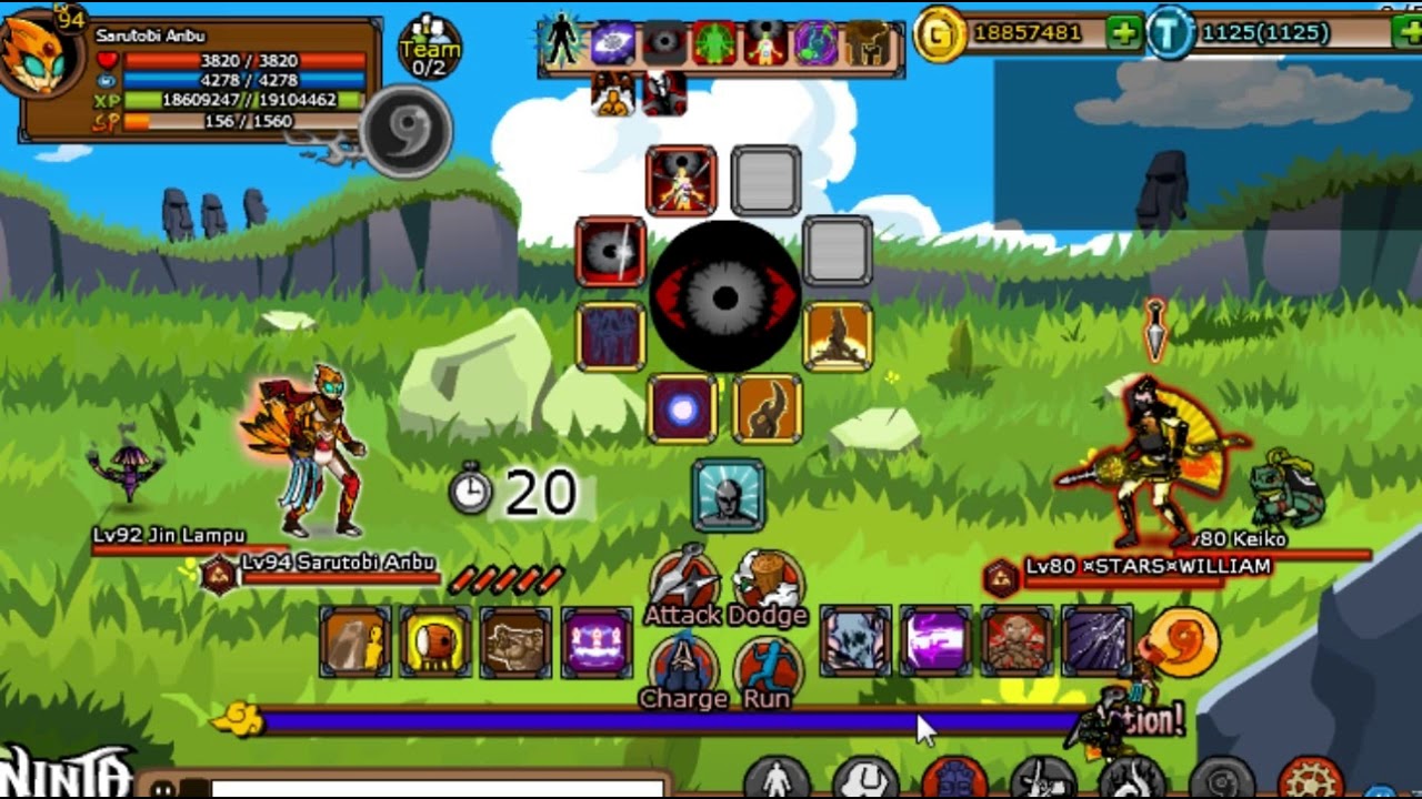 Sarutobi Anbu Ninja Saga | Set Critical Chance 99.6 % | Test PVP | Free User | Pure Thunder