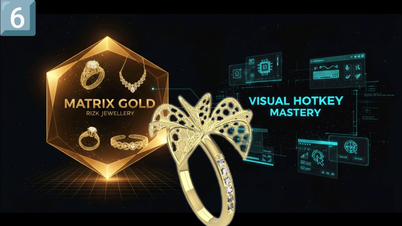 ​Matrix Gold | Jali, Smart Curve & Loft Commands for Complex Filigree Rings with Organic Surfaces