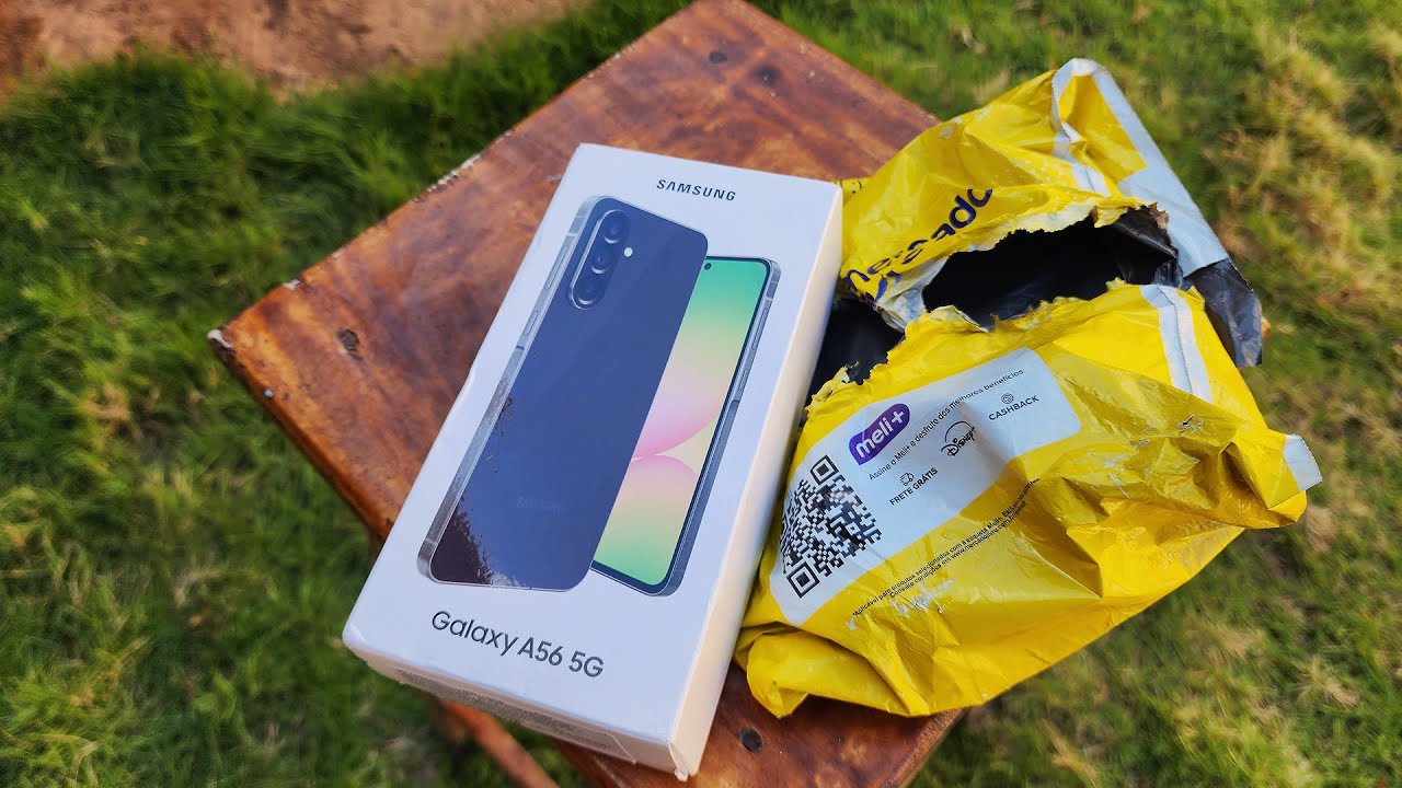 CHEGOU meu Galaxy A56 do Mercado Livre e VOU SER SINCERO... 🤔