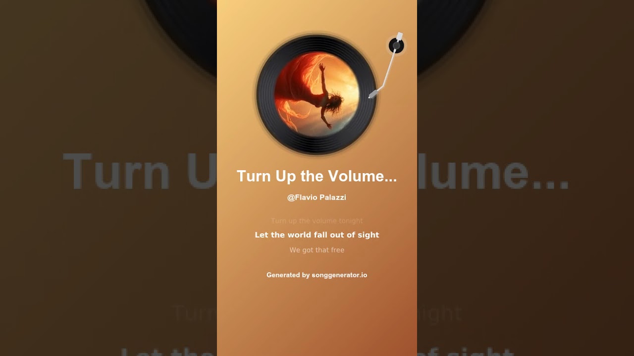 Turn Up the Volume Tonight