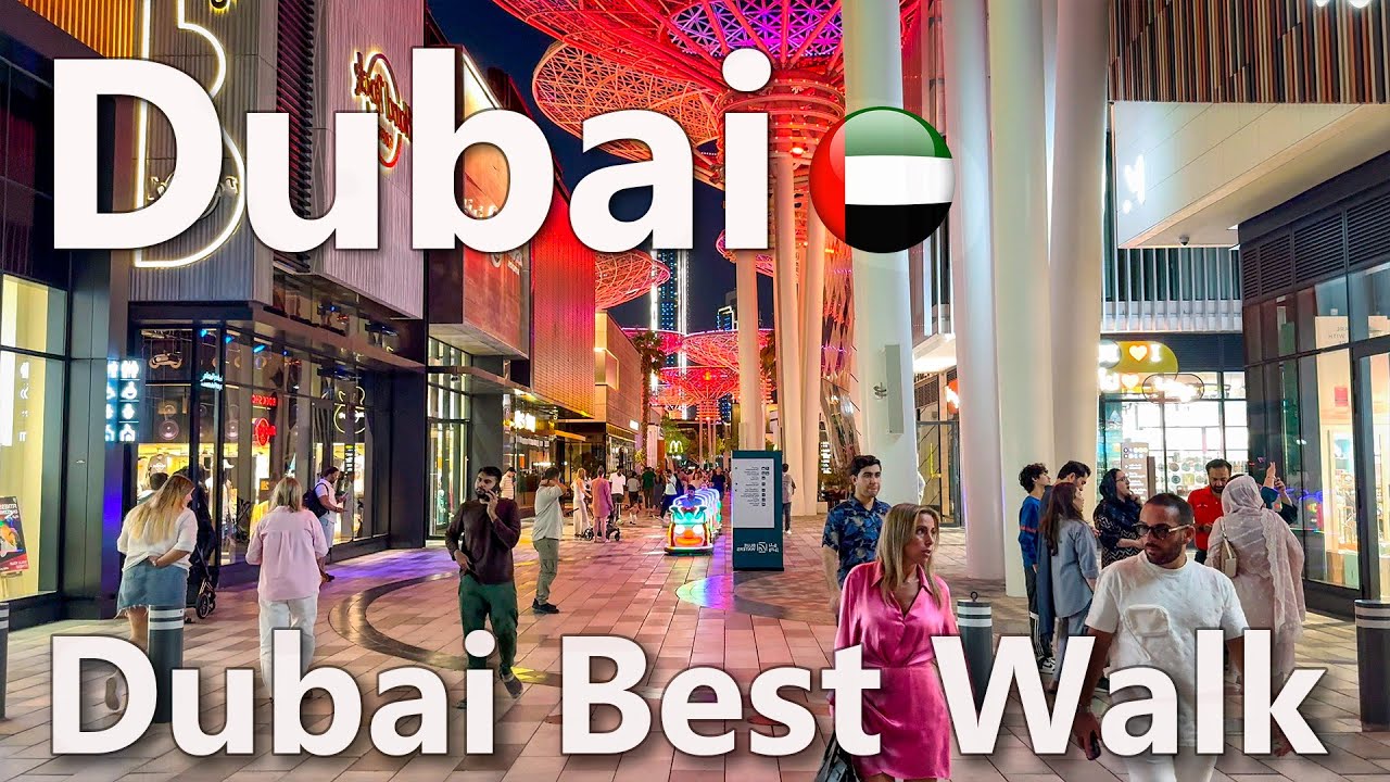 Dubai Walk 4K🇦🇪 | Dubai Marina, JBR, Ain Dubai | Dubai Walking Tour