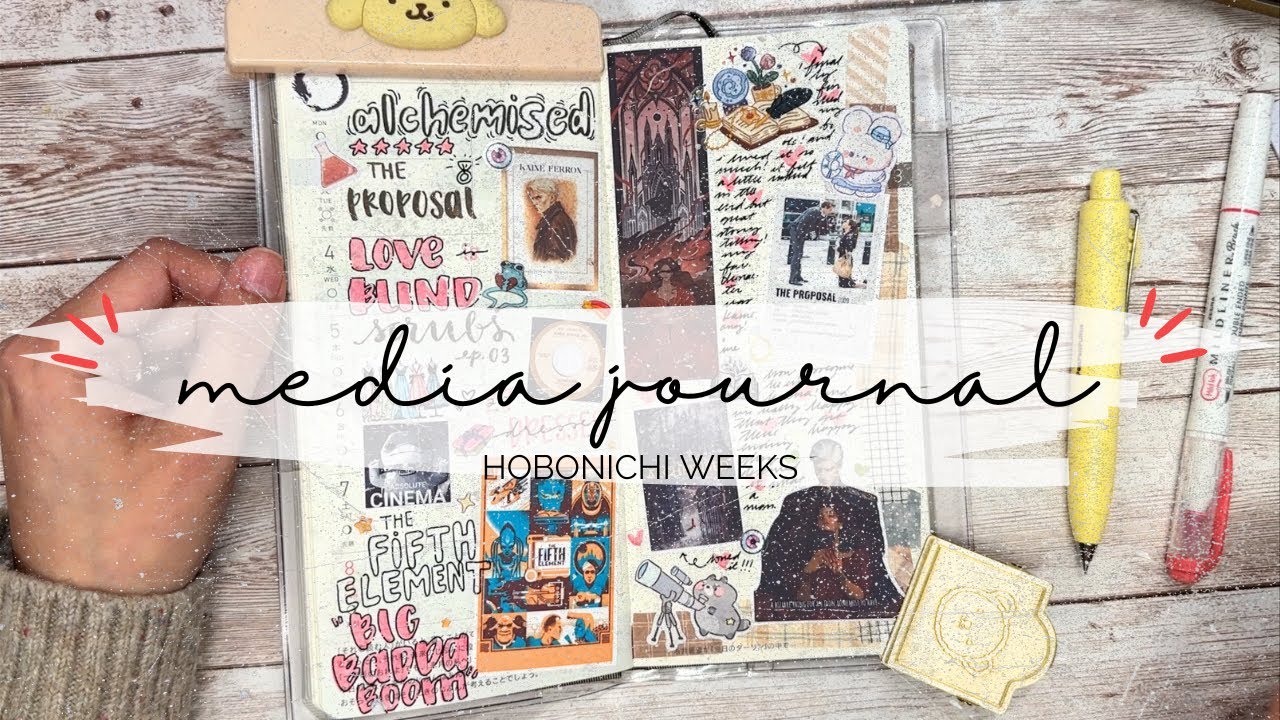 My Hobonichi Weeks Media Journal - Journal With Me // Week 2 // March 2nd - 8th 2026