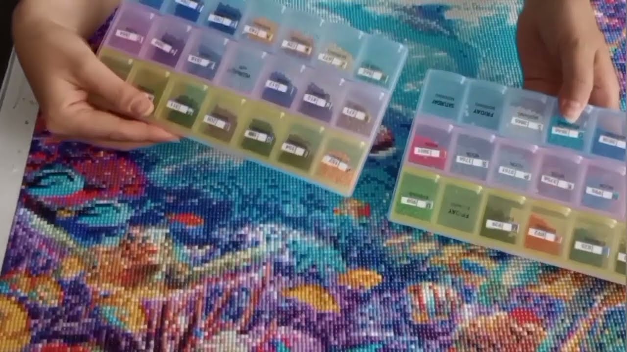 Unboxing i recenzja zapomnianego zestawu 🐬/ diamond painting 💎 / duża mozaika diamentowa 🤩