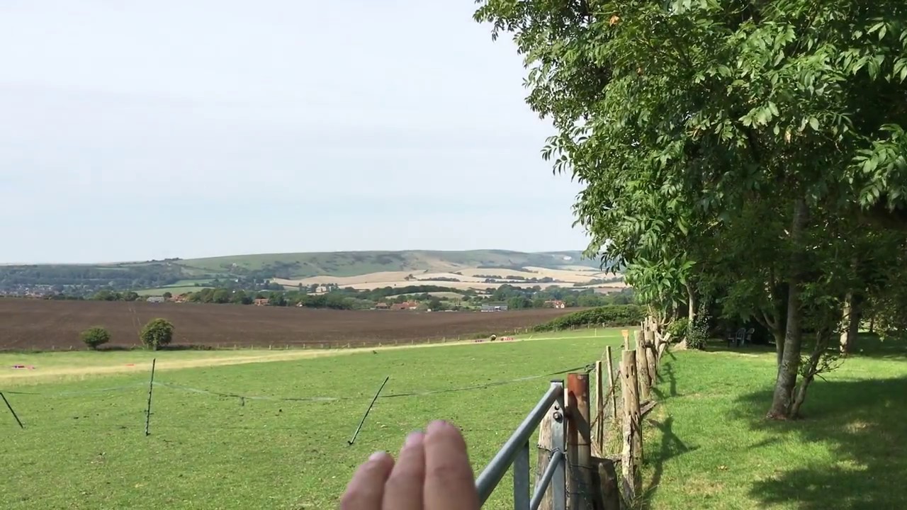 Alex Askaroff Presents The Wilmington Giant in East Sussex. The Long Man of Wilmington.