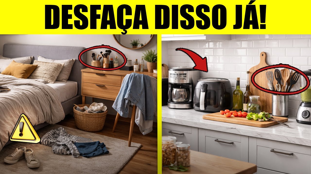 ORGANIZAÇÃO: 14 ITENS QUE ROUBAM ESPAÇO DA SUA CASA! TROQUE JÁ