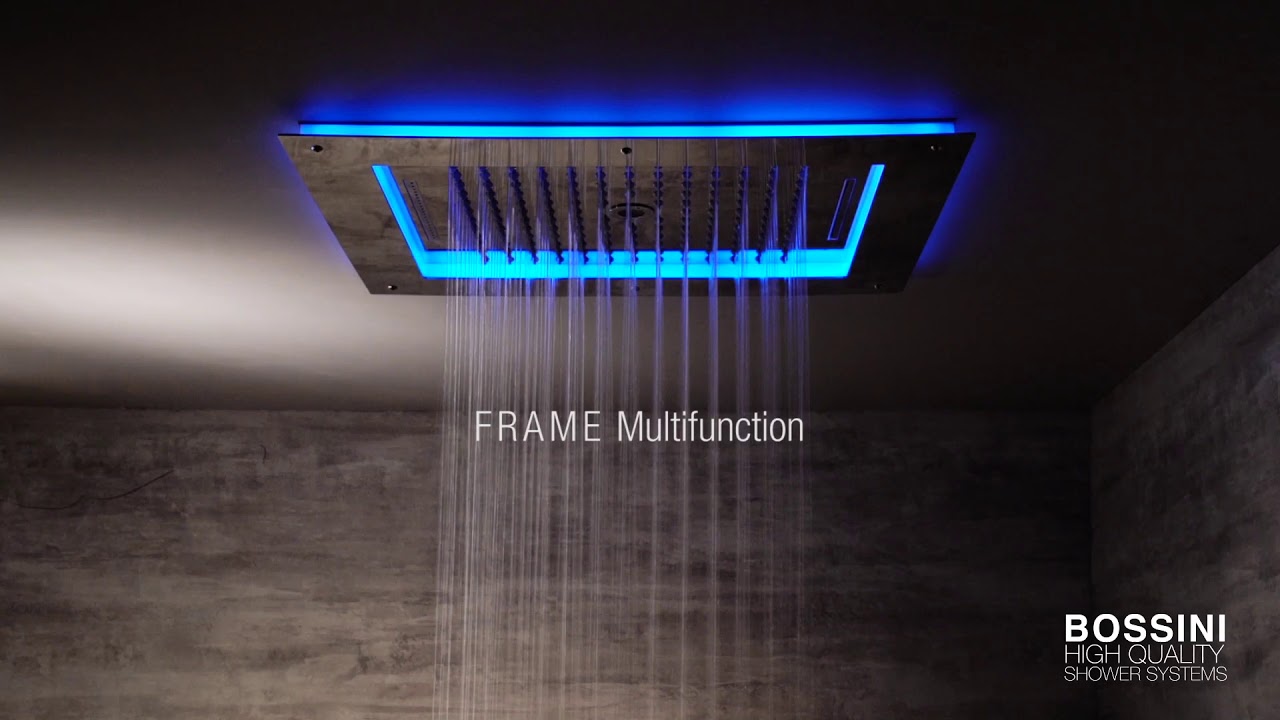 FRAME shower head with chromotherapy - Bossini Shower Systems