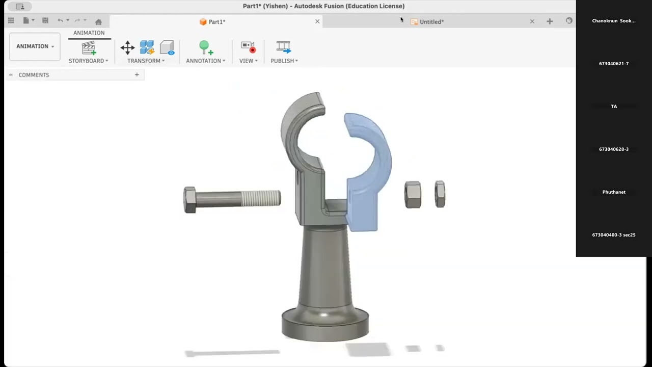 Assembly Animation | Drawing Project part 3