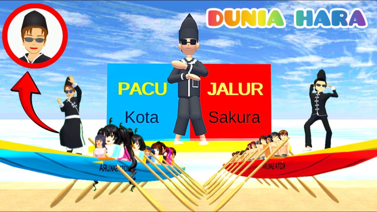 Yuta Anak Joki Ikut Pacu Jalur Viral Bawa Bayi - Bayi Titan VS Cowok Berotot | Dunia Hara Sakura