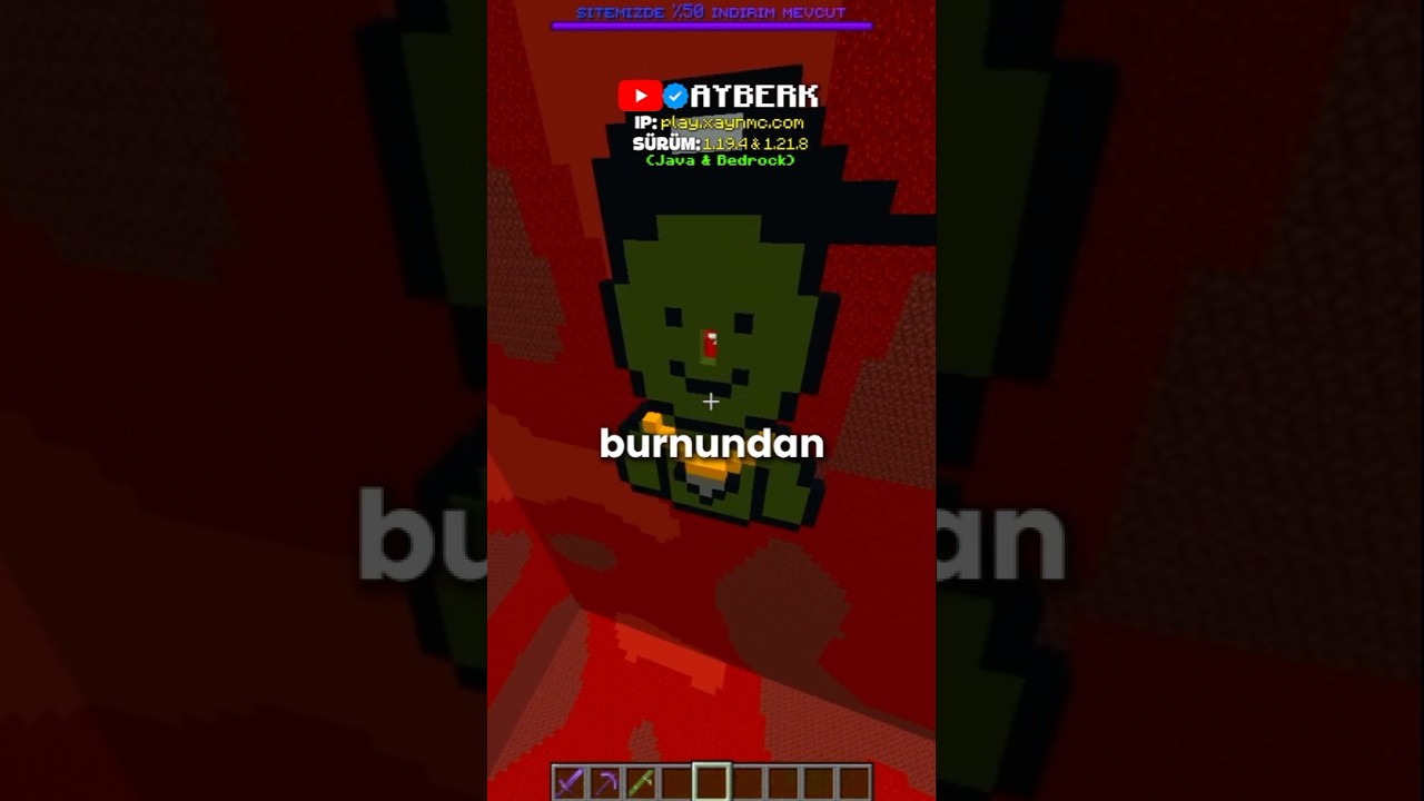 BoxPvP'de Kendi PixelArt'ımı Yaptım! ⚔️ #minecraft #minecraftshorts #shorts