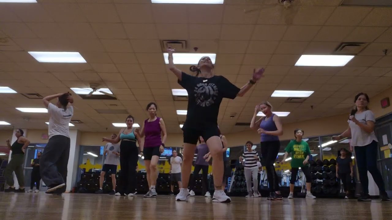 Step and strout line dance