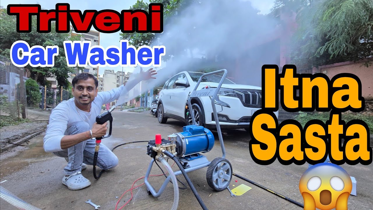 Triveni TV-300 Bar  Commercial Plunger Washer How To Assemble And Use! #nittorai #carwash #machine 