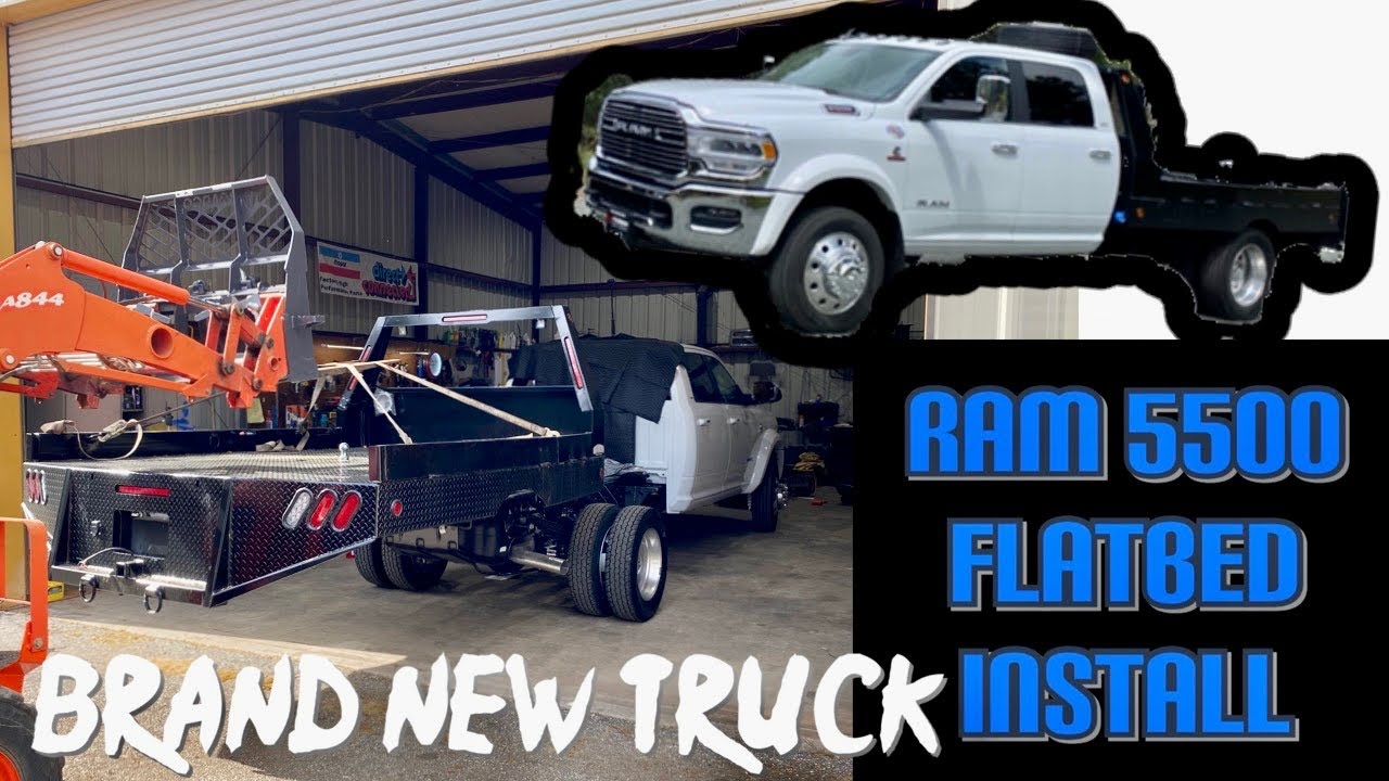 FLAT BED INSTALL on 2022 Ram 5500 laramie PART 1