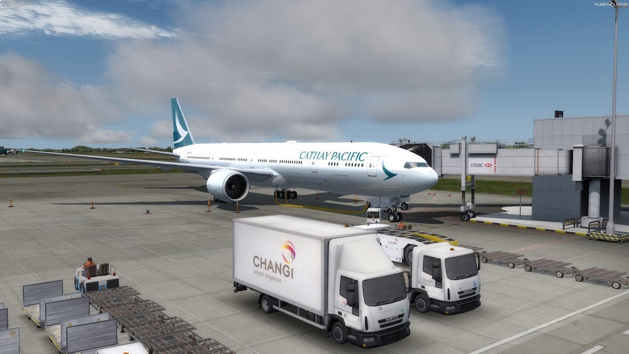 P3D | PMDG Boeing 777-300ER | Cathay Pacific CX739 Hong Kong to Singapore 模擬飛行 國泰航空 波音 香港-新加坡