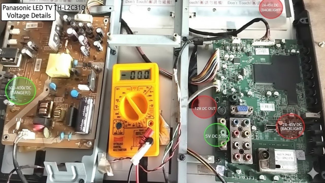 Panasonic TV No Power Solution: 5V STBY और 12V DC चेक करने का तरीका