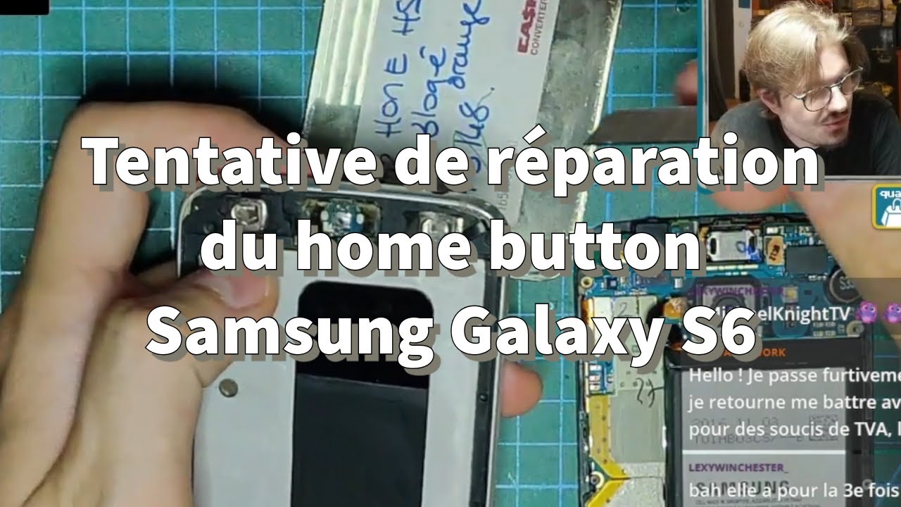 Tentative de réparation du home button Samsung Galaxy S6