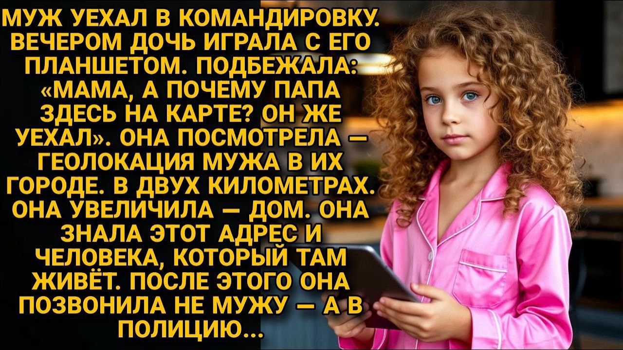 Муж уехал в командировку. Дочь открыла карту — и папина точка оказалась в двух км от дома...