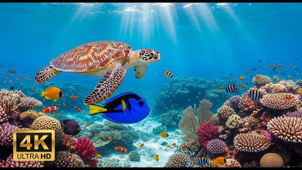 🐟 4K Aquarium Screensaver &ndash; Colorful Tropical Fish & Peaceful Ocean Ambience