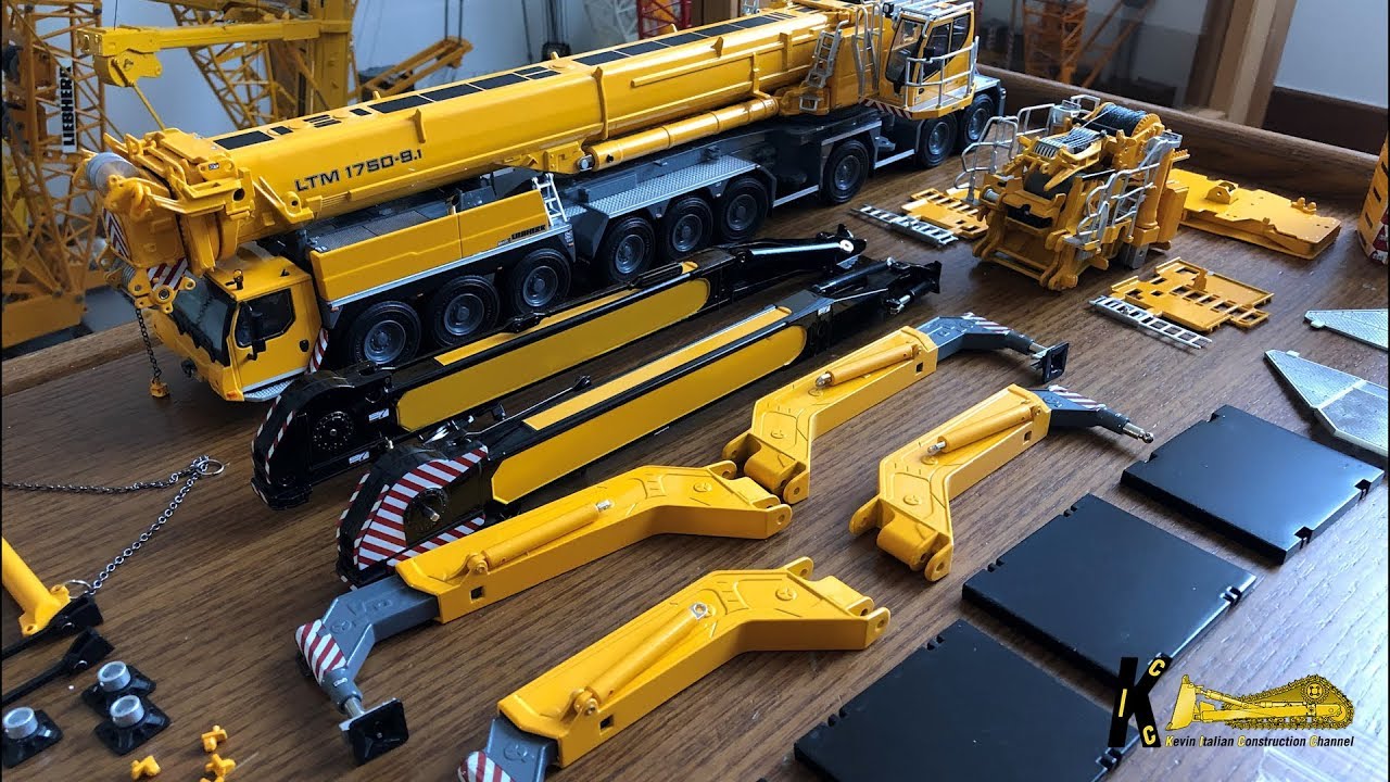 UNBOXING New Liebherr LTM 1750 9.1 Mobile Crane by WSI Models