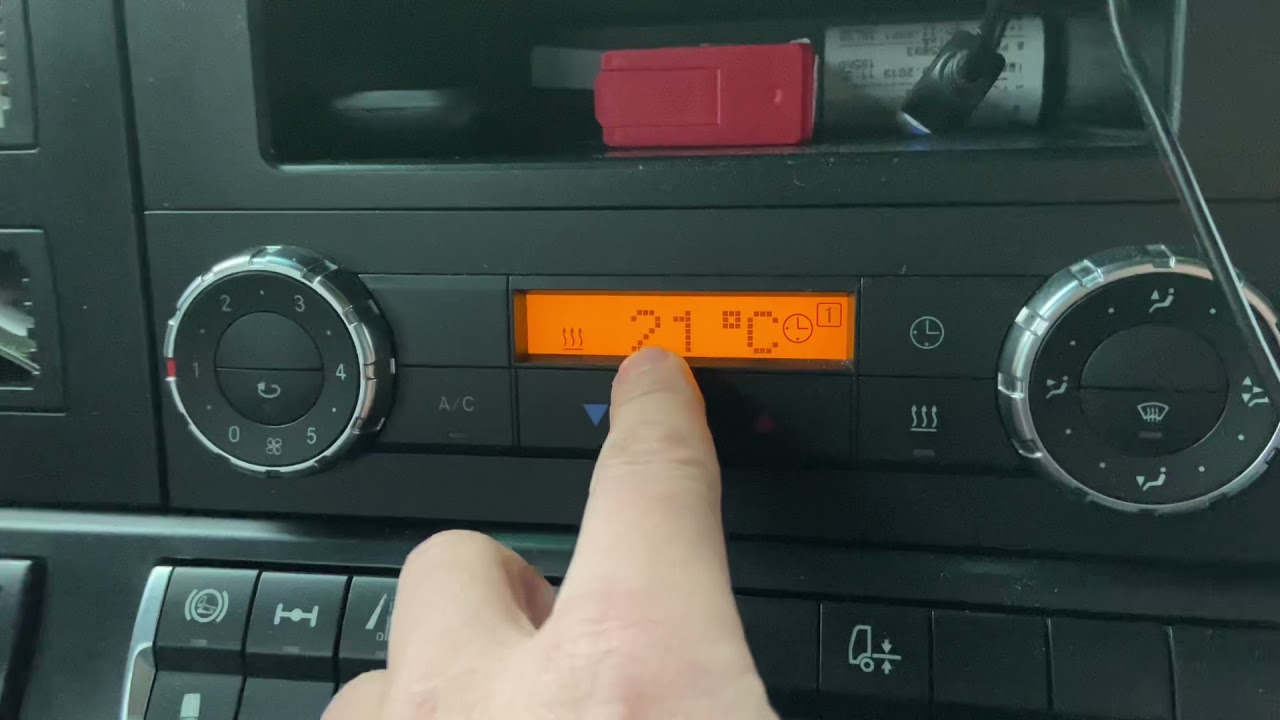 Як налаштувати таймер вебасто в МВ Actros MP4?/Інструкція вкл./викл. обігрівача в MB Actros MP4