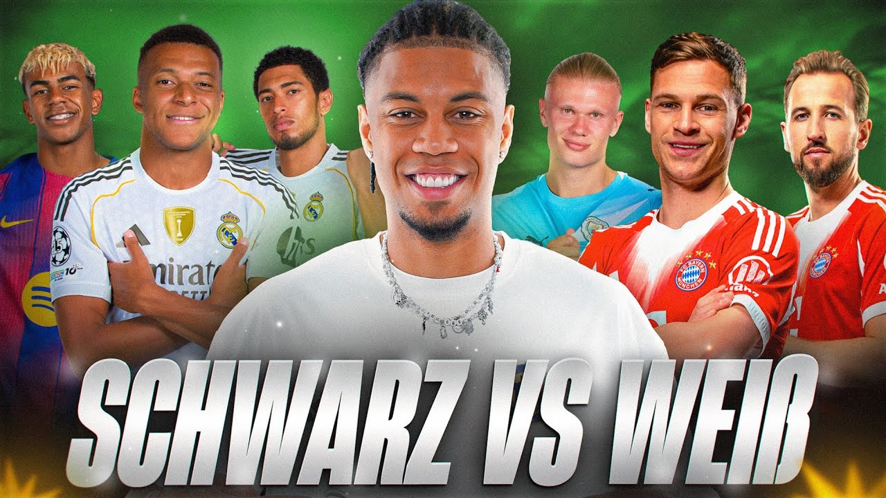 WER IST AKTUELL BESSER?😂 DAS BESTE SCHWARZE VS WEIßE TEAM⚽️😳