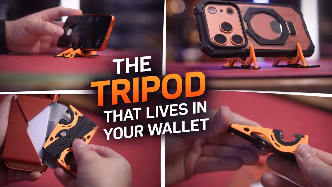 This Tripod Fits in Your Wallet - GEOMETRICAL Pocket Tripod PROv2