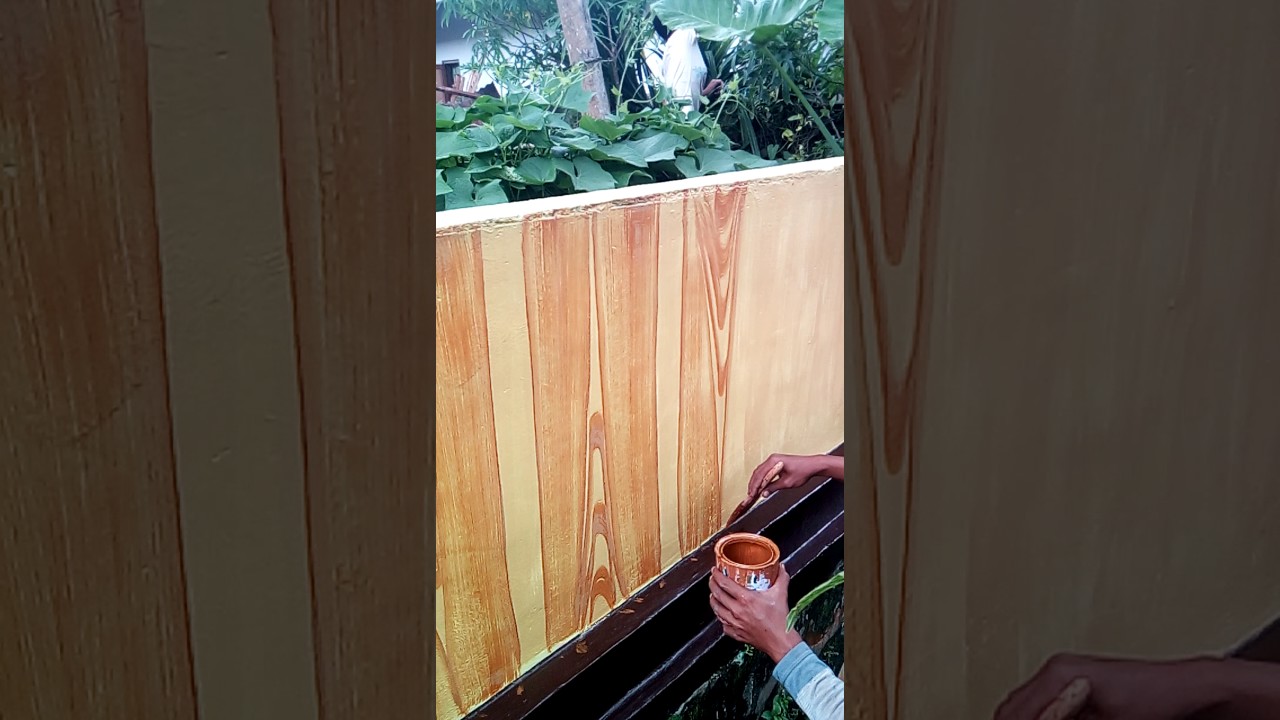 Cet tembok Motif kayu ggobok jateng