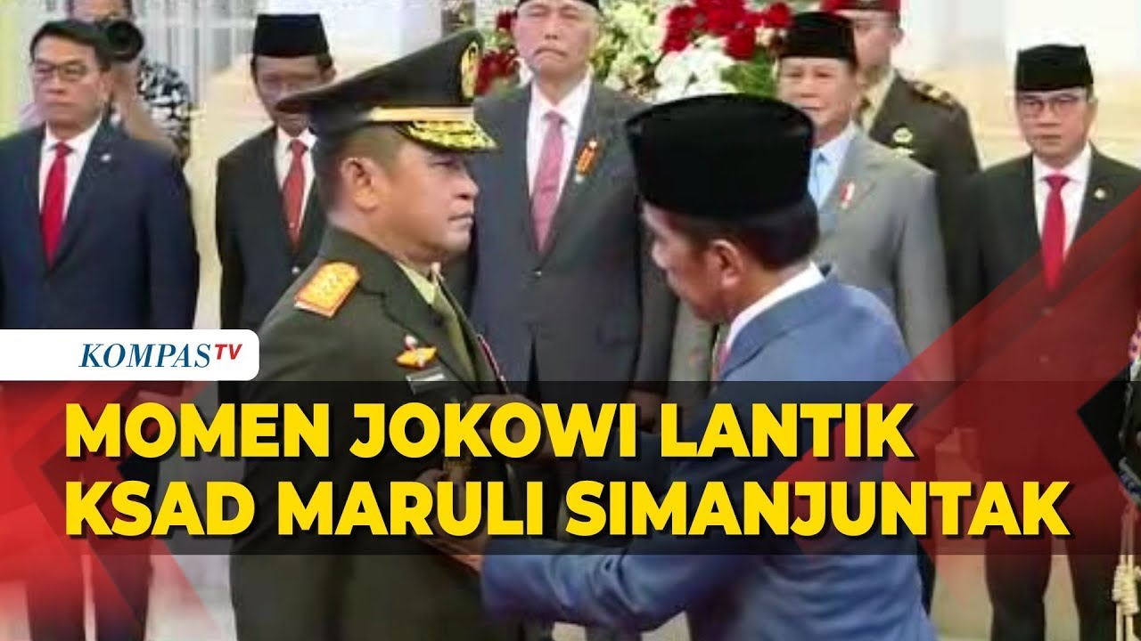 [FULL] Detik Detik Presiden Jokowi Lantik Jenderal Maruli Simanjuntak Jadi KSAD