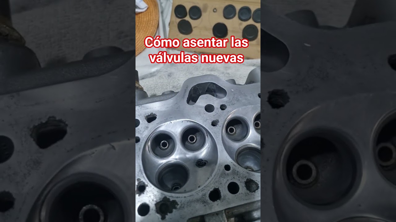 C&oacute;mo asentar o hermanar las v&aacute;lvulas (vieja escuela) #motor #valvulas