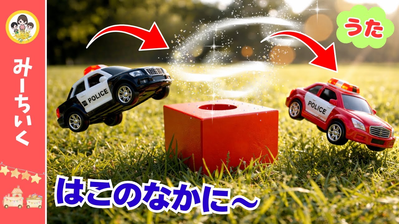 【うた】はこのなかで大変身！ジャンプで色が変わる のりものたち★はたらくくるまソング