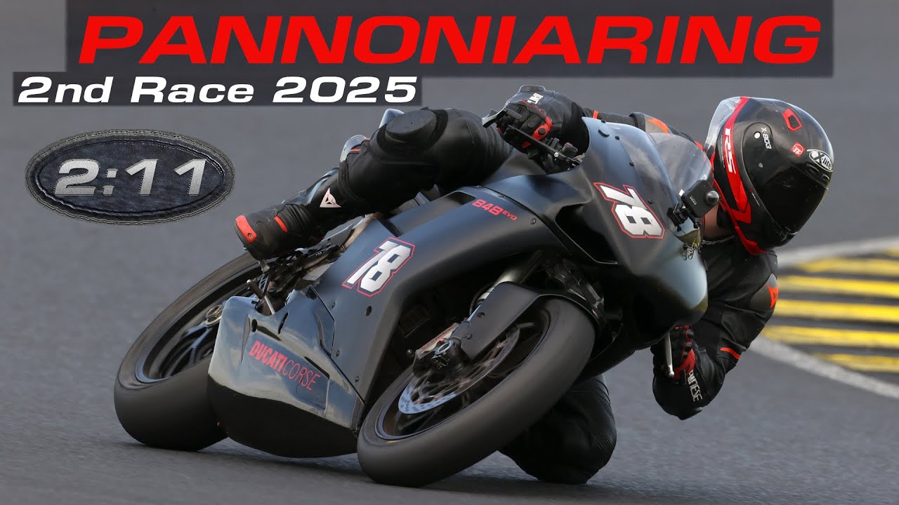 2nd Race 2025 SSP750 Pannoniaring Onboard Ducati 848 Evo