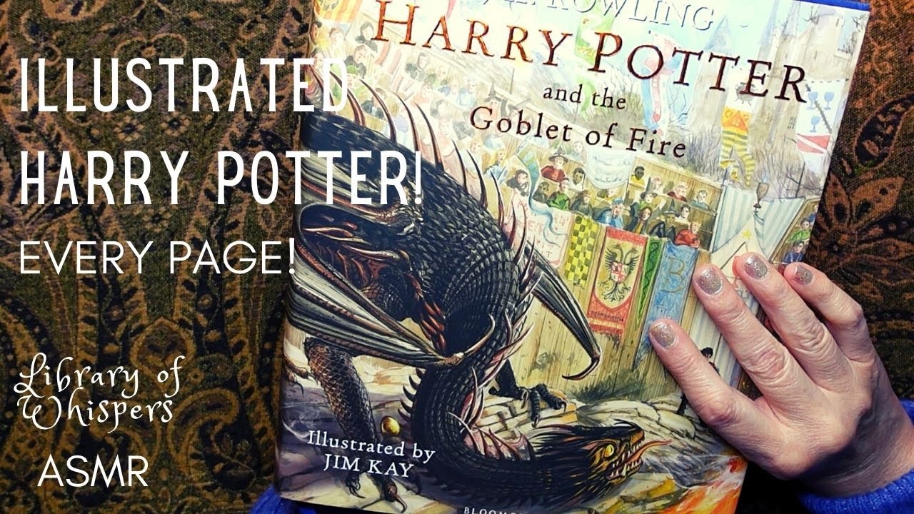 ASMR | 4th Harry Potter Book! - Beautifully Illustrated! Every Page Show & Tell - Whispered