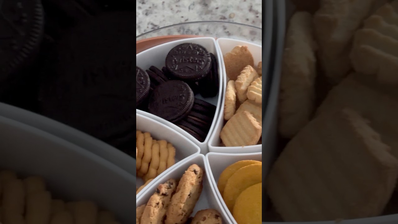 Cookies tray restock 🍪 #asmr #candy #satisfying #restock #cookies #youtube #shorts