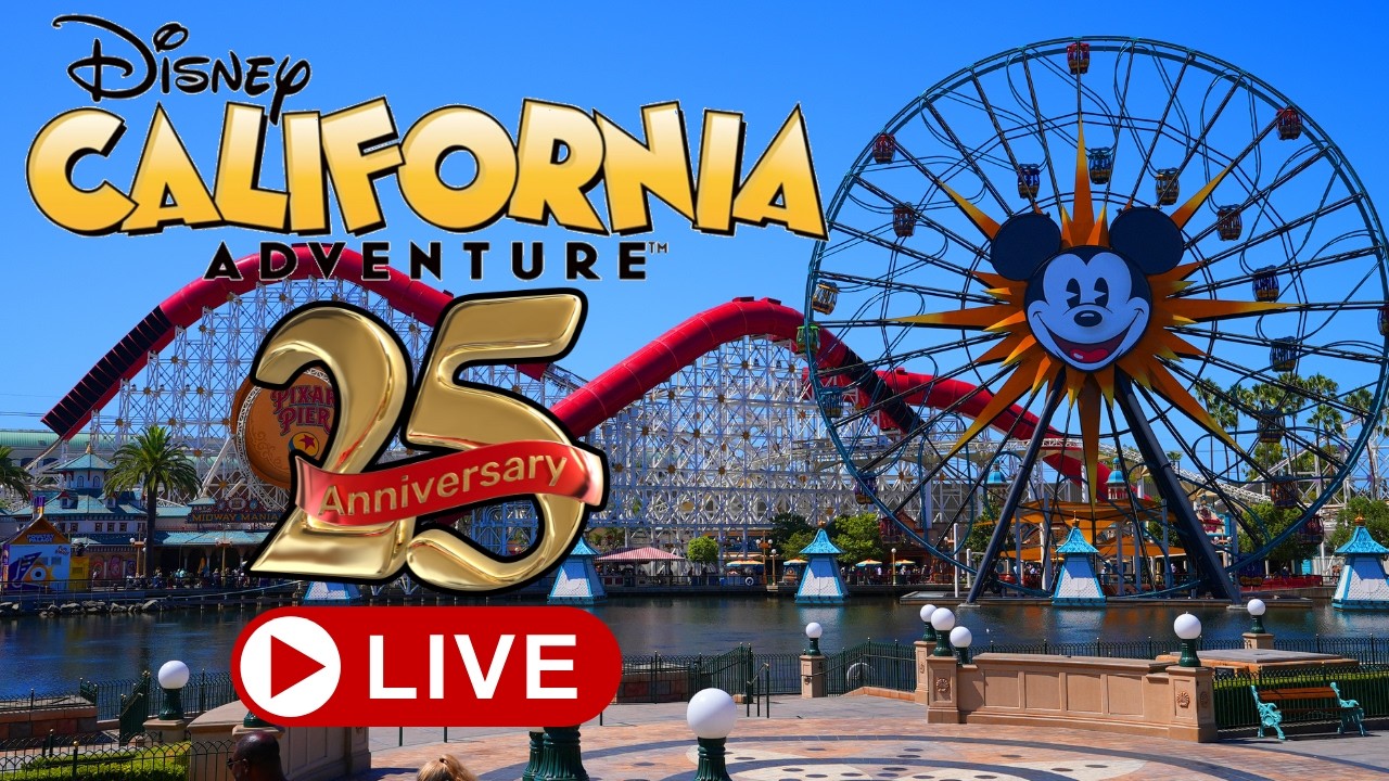 🔴 Disney California Adventure 25th Anniversary Disneyland Resort