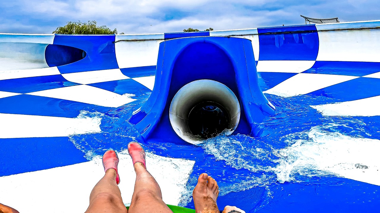 Waterslides at Ondaland Waterpark Italy