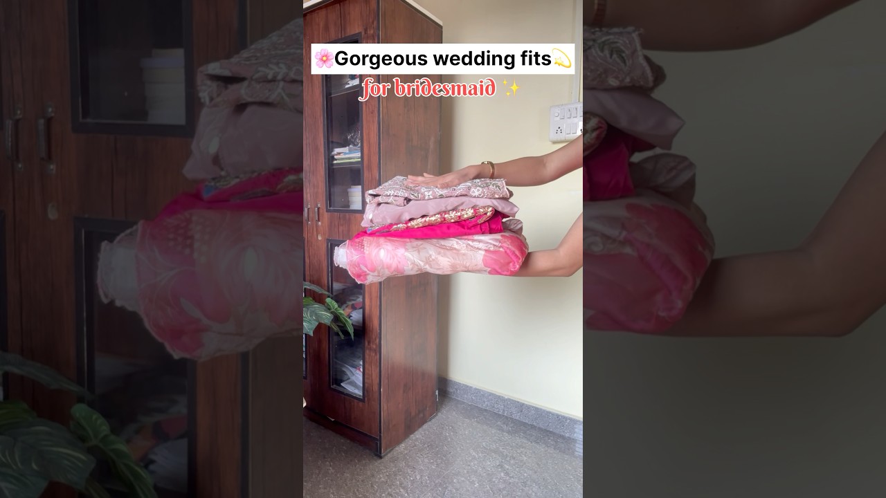 Gorgeous wedding fits 🌸✨#weddingwear #festivewear #indowestern #viral #shortsfeed