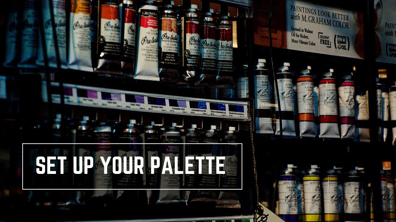 How to set up an oil painting palette | Get ready to paint with me