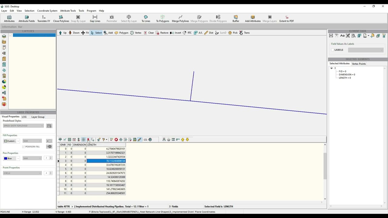 SGIS: Automatic Length Calculation | Autopopulating Segment Lengths in the Attribute Table in GIS